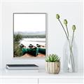 Picture of Beached Canoe _GroupedProduct_Rectangle_Portrait_Photography _GroupedProduct_Rectangle_Portrait_Canvas_Framed_