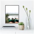 Picture of Beached Canoe _GroupedProduct_Rectangle_Portrait_Photography _GroupedProduct_Rectangle_Portrait_Canvas_Framed_