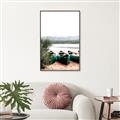 Picture of Beached Canoe _GroupedProduct_Rectangle_Portrait_Photography _GroupedProduct_Rectangle_Portrait_Canvas_Framed_