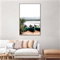 Picture of Beached Canoe _GroupedProduct_Rectangle_Portrait_Photography _GroupedProduct_Rectangle_Portrait_Canvas_Framed_