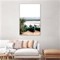 Picture of Beached Canoe _GroupedProduct_Rectangle_Portrait_Photography _GroupedProduct_Rectangle_Portrait_Canvas_Framed_