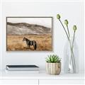 Picture of Mustard Grass Horse _GroupedProduct_Rectangle_Landscape_Photography _GroupedProduct_Rectangle_Landscape_Canvas_Framed_