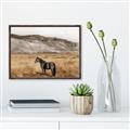 Picture of Mustard Grass Horse _GroupedProduct_Rectangle_Landscape_Photography _GroupedProduct_Rectangle_Landscape_Canvas_Framed_