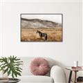 Picture of Mustard Grass Horse _GroupedProduct_Rectangle_Landscape_Photography _GroupedProduct_Rectangle_Landscape_Canvas_Framed_