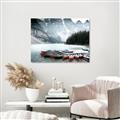 Picture of Mountain Boat Dock _GroupedProduct_Rectangle_Landscape_Photography _GroupedProduct_Rectangle_Landscape_Unframed_Print_Only_
