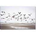 Picture of Seagulls flying on a rainy day _GroupedProduct_Rectangle_Landscape_Photography _GroupedProduct_Rectangle_Landscape_Canvas_