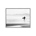 Picture of Lone Surfer _GroupedProduct_Rectangle_Landscape_Photography _GroupedProduct_Rectangle_Landscape_Canvas_Framed_