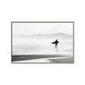 Picture of Lone Surfer _GroupedProduct_Rectangle_Landscape_Photography _GroupedProduct_Rectangle_Landscape_Canvas_Framed_