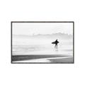 Picture of Lone Surfer _GroupedProduct_Rectangle_Landscape_Photography _GroupedProduct_Rectangle_Landscape_Canvas_Framed_