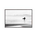 Picture of Lone Surfer _GroupedProduct_Rectangle_Landscape_Photography _GroupedProduct_Rectangle_Landscape_Canvas_Framed_