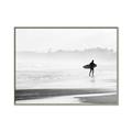 Picture of Lone Surfer _GroupedProduct_Rectangle_Landscape_Photography _GroupedProduct_Rectangle_Landscape_Canvas_Framed_