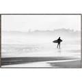 Picture of Lone Surfer _GroupedProduct_Rectangle_Landscape_Photography _GroupedProduct_Rectangle_Landscape_Canvas_Framed_