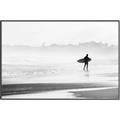 Picture of Lone Surfer _GroupedProduct_Rectangle_Landscape_Photography _GroupedProduct_Rectangle_Landscape_Canvas_Framed_