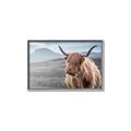 Picture of Furry highland cow _GroupedProduct_Rectangle_Landscape_Photography _GroupedProduct_Rectangle_Landscape_Canvas_Framed_