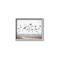 Picture of Seagulls flying on a rainy day _GroupedProduct_Rectangle_Landscape_Photography _GroupedProduct_Rectangle_Landscape_Canvas_Framed_