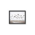 Picture of Seagulls flying on a rainy day _GroupedProduct_Rectangle_Landscape_Photography _GroupedProduct_Rectangle_Landscape_Canvas_Framed_