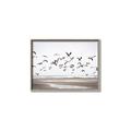 Picture of Seagulls flying on a rainy day _GroupedProduct_Rectangle_Landscape_Photography _GroupedProduct_Rectangle_Landscape_Canvas_Framed_