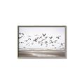 Picture of Seagulls flying on a rainy day _GroupedProduct_Rectangle_Landscape_Photography _GroupedProduct_Rectangle_Landscape_Canvas_Framed_