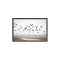 Picture of Seagulls flying on a rainy day _GroupedProduct_Rectangle_Landscape_Photography _GroupedProduct_Rectangle_Landscape_Canvas_Framed_