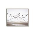 Picture of Seagulls flying on a rainy day _GroupedProduct_Rectangle_Landscape_Photography _GroupedProduct_Rectangle_Landscape_Canvas_Framed_