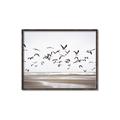 Picture of Seagulls flying on a rainy day _GroupedProduct_Rectangle_Landscape_Photography _GroupedProduct_Rectangle_Landscape_Canvas_Framed_