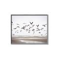 Picture of Seagulls flying on a rainy day _GroupedProduct_Rectangle_Landscape_Photography _GroupedProduct_Rectangle_Landscape_Canvas_Framed_