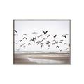 Picture of Seagulls flying on a rainy day _GroupedProduct_Rectangle_Landscape_Photography _GroupedProduct_Rectangle_Landscape_Canvas_Framed_