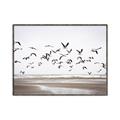 Picture of Seagulls flying on a rainy day _GroupedProduct_Rectangle_Landscape_Photography _GroupedProduct_Rectangle_Landscape_Canvas_Framed_