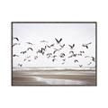 Picture of Seagulls flying on a rainy day _GroupedProduct_Rectangle_Landscape_Photography _GroupedProduct_Rectangle_Landscape_Canvas_Framed_