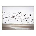 Picture of Seagulls flying on a rainy day _GroupedProduct_Rectangle_Landscape_Photography _GroupedProduct_Rectangle_Landscape_Canvas_Framed_