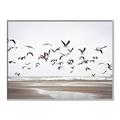 Picture of Seagulls flying on a rainy day _GroupedProduct_Rectangle_Landscape_Photography _GroupedProduct_Rectangle_Landscape_Canvas_Framed_