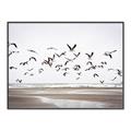 Picture of Seagulls flying on a rainy day _GroupedProduct_Rectangle_Landscape_Photography _GroupedProduct_Rectangle_Landscape_Canvas_Framed_