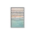 Picture of Amazing beach with Umbrellas   _GroupedProduct_Rectangle_Portrait_Photography _GroupedProduct_Rectangle_Portrait_Canvas_Framed_