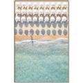 Picture of Amazing beach with Umbrellas   _GroupedProduct_Rectangle_Portrait_Photography _GroupedProduct_Rectangle_Portrait_Canvas_Framed_