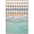 Picture of Amazing beach with Umbrellas   _GroupedProduct_Rectangle_Portrait_Photography _GroupedProduct_Rectangle_Portrait_Canvas_Framed_