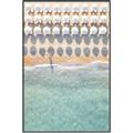 Picture of Amazing beach with Umbrellas   _GroupedProduct_Rectangle_Portrait_Photography _GroupedProduct_Rectangle_Portrait_Canvas_Framed_