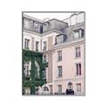 Picture of Pink Building in Paris _GroupedProduct_Rectangle_Portrait_Photography _GroupedProduct_Rectangle_Portrait_Canvas_Framed_