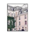 Picture of Pink Building in Paris _GroupedProduct_Rectangle_Portrait_Photography _GroupedProduct_Rectangle_Portrait_Canvas_Framed_
