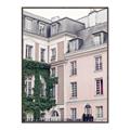 Picture of Pink Building in Paris _GroupedProduct_Rectangle_Portrait_Photography _GroupedProduct_Rectangle_Portrait_Canvas_Framed_