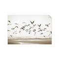 Picture of Seagulls flying on a rainy day _GroupedProduct_Rectangle_Landscape_Photography _GroupedProduct_Rectangle_Landscape_Unframed_Print_Only_
