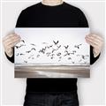 Picture of Seagulls flying on a rainy day _GroupedProduct_Rectangle_Landscape_Photography _GroupedProduct_Rectangle_Landscape_Canvas_