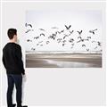 Picture of Seagulls flying on a rainy day _GroupedProduct_Rectangle_Landscape_Photography _GroupedProduct_Rectangle_Landscape_Canvas_