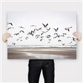 Picture of Seagulls flying on a rainy day _GroupedProduct_Rectangle_Landscape_Photography _GroupedProduct_Rectangle_Landscape_Canvas_