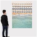 Picture of Amazing beach with Umbrellas   _GroupedProduct_Rectangle_Portrait_Photography _GroupedProduct_Rectangle_Portrait_Canvas_
