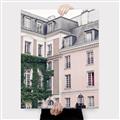 Picture of Pink Building in Paris _GroupedProduct_Rectangle_Portrait_Photography _GroupedProduct_Rectangle_Portrait_Canvas_