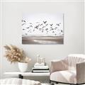 Picture of Seagulls flying on a rainy day _GroupedProduct_Rectangle_Landscape_Photography _GroupedProduct_Rectangle_Landscape_Canvas_