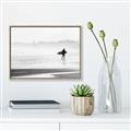 Picture of Lone Surfer _GroupedProduct_Rectangle_Landscape_Photography _GroupedProduct_Rectangle_Landscape_Canvas_Framed_