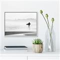 Picture of Lone Surfer _GroupedProduct_Rectangle_Landscape_Photography _GroupedProduct_Rectangle_Landscape_Canvas_Framed_