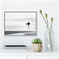 Picture of Lone Surfer _GroupedProduct_Rectangle_Landscape_Photography _GroupedProduct_Rectangle_Landscape_Canvas_Framed_