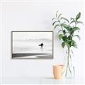 Picture of Lone Surfer _GroupedProduct_Rectangle_Landscape_Photography _GroupedProduct_Rectangle_Landscape_Canvas_Framed_